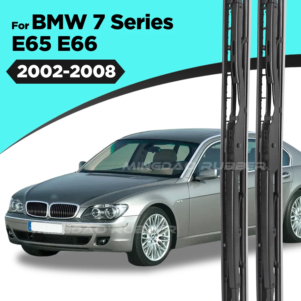 Für BMW 7 Serie E65 E66 730i 735i 740i 745i 750i 760i 730d 740d 745d Front Wischer Klingen Windschutzscheibe Windschutzscheibe Fenster 25 "25" Image
