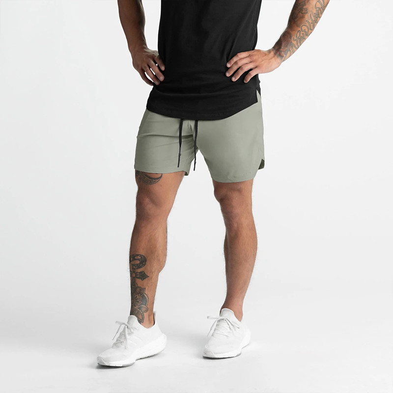 Men's Active Shorts Casual Shorts Athletic Short Pocket Elastic Waist Plain Plain Solid Quick Dry Breathable Above Knee Outdoor Gym Training Sports Sport Black Pink Stretchy