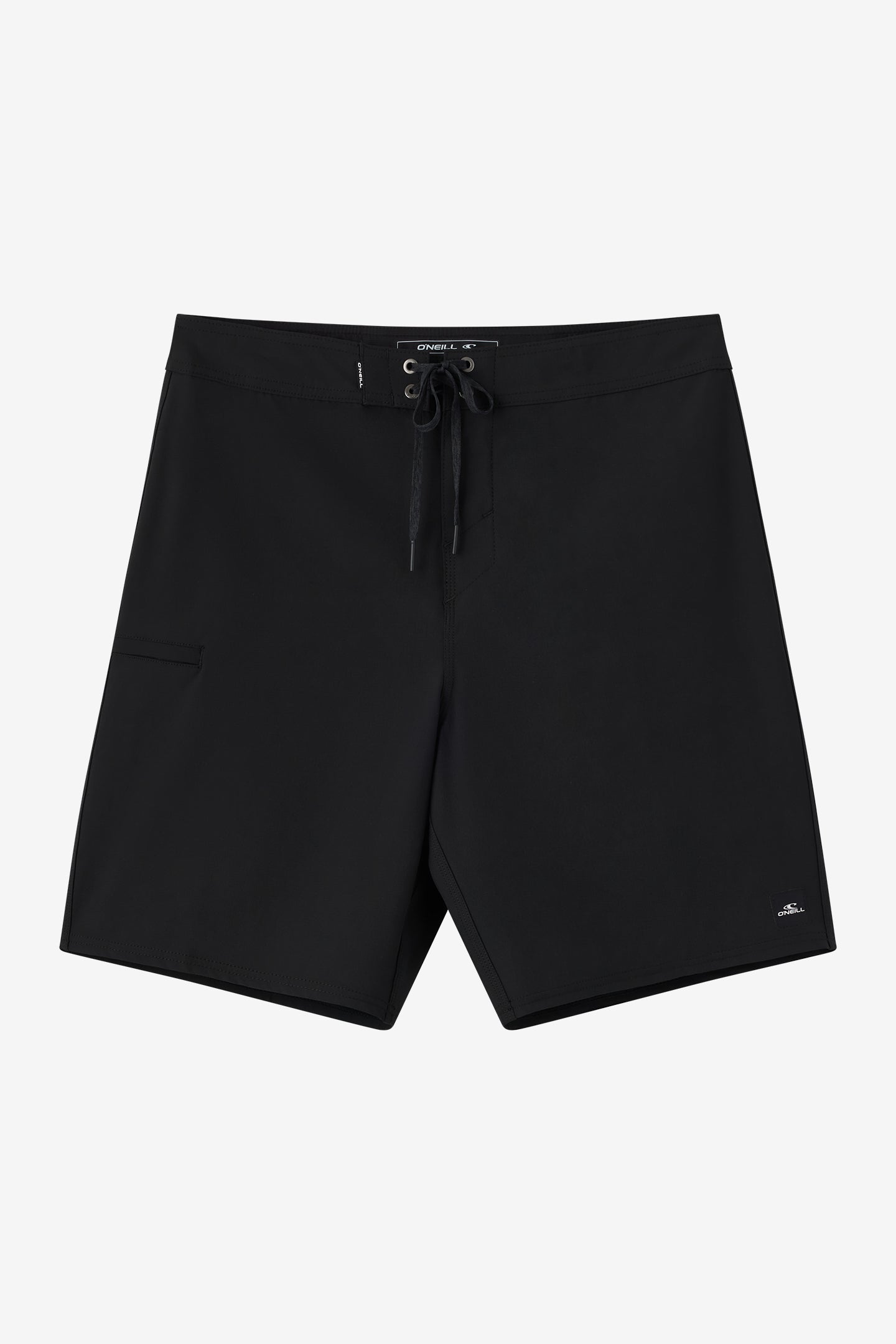 O'Neill Men's Hyperfreak Heat Solid 19"" Board Shorts in Black, Size 34, Elastane/Polyester