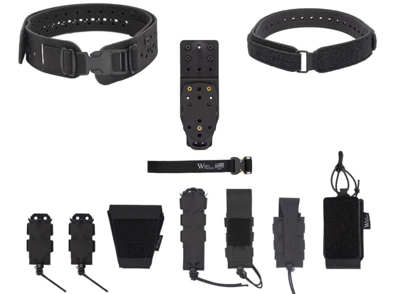 Wilder Tactical HITMAN GEAR Charlie TruForm Full LE Belt Package - Women's MHP Adapter Plastic Buckle Black XS-LG 26-40 WHMGCHLEPBK09