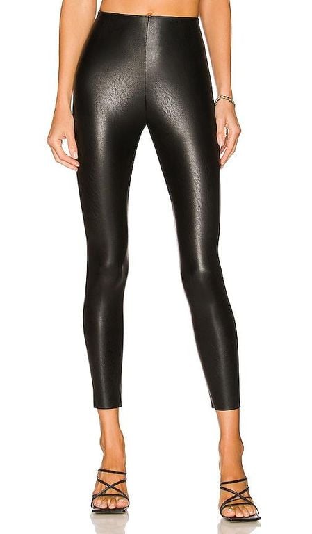 Petite Faux Leather Leggings - Black - Commando Pants