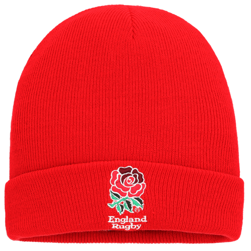 England Rugby Core Mütze mit Umschlag für Kinder und Jugendliche – Rot Image