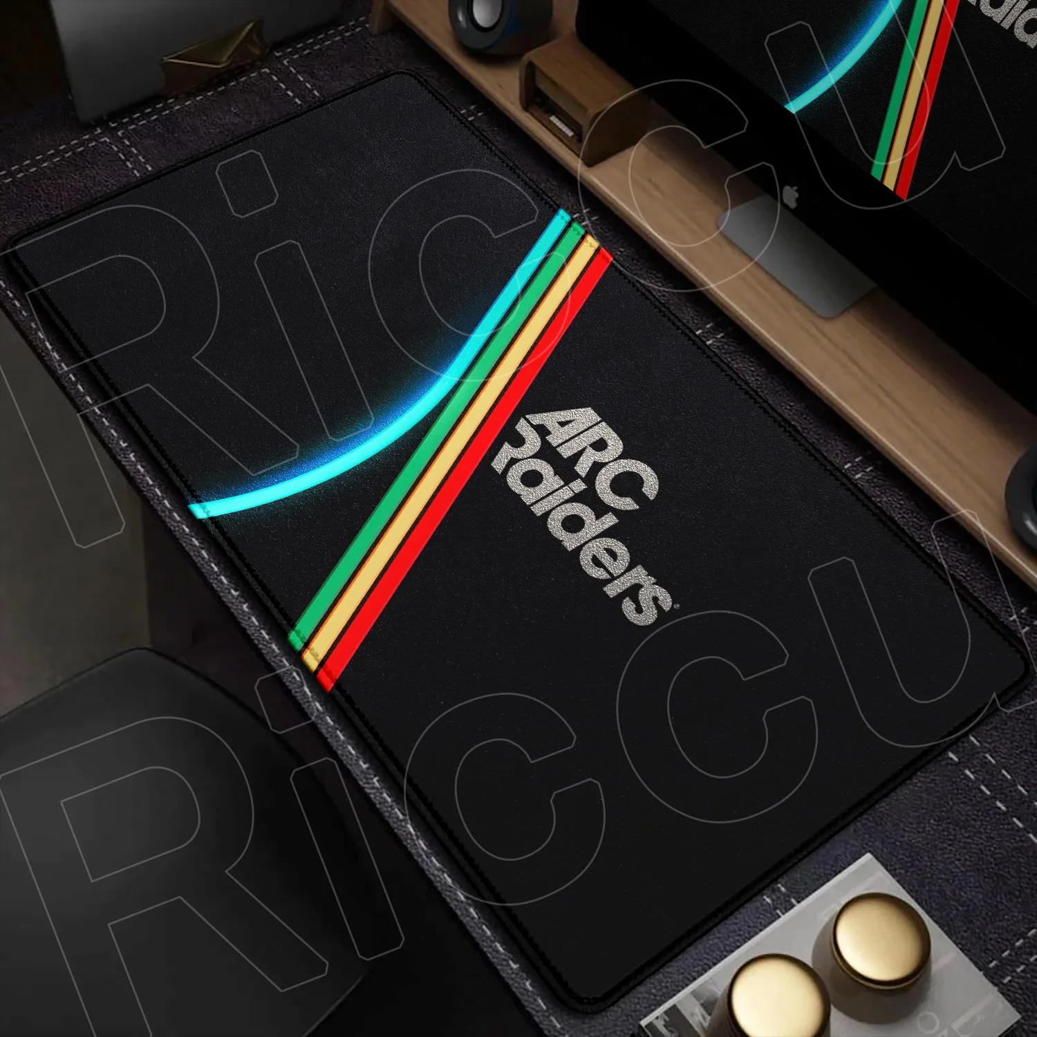 XXL 80x40cm HD A-ARC Raiders Spiel Anime Mauspad rutschfest verdickt groß Lockedge Bürozubehör Gaming Kissen Schreibtischunterlage Image