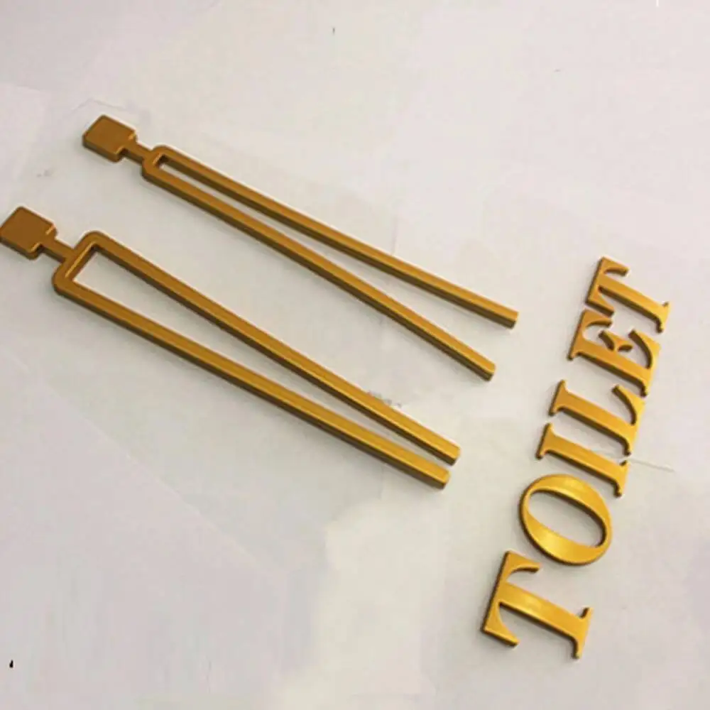 1Set Selbstklebende männer frauen Badezimmer Waschraum Wc Wc Zeichen Wand Aufkleber Für Hotel Parkplatz Einkaufszentrum restaurant Image