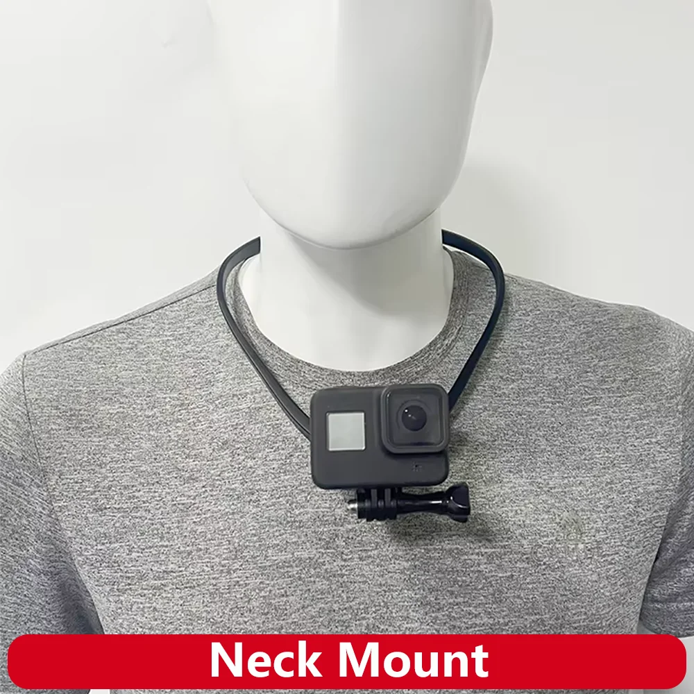 Neck Mount Halskette Halter Kamera POV Halterung für GoPro Hero 13 12 11 10 9 8 7 AKASO SJCAM DJI Osmo Action Insta360 Action Kameras