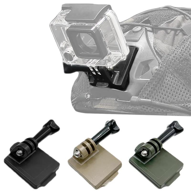 FAST/MICH/NVG Helmzubehör Taktischer Helm-Basisadapter Feste Halterung für GoPro Hero Action-Kamera BK OD DE Image