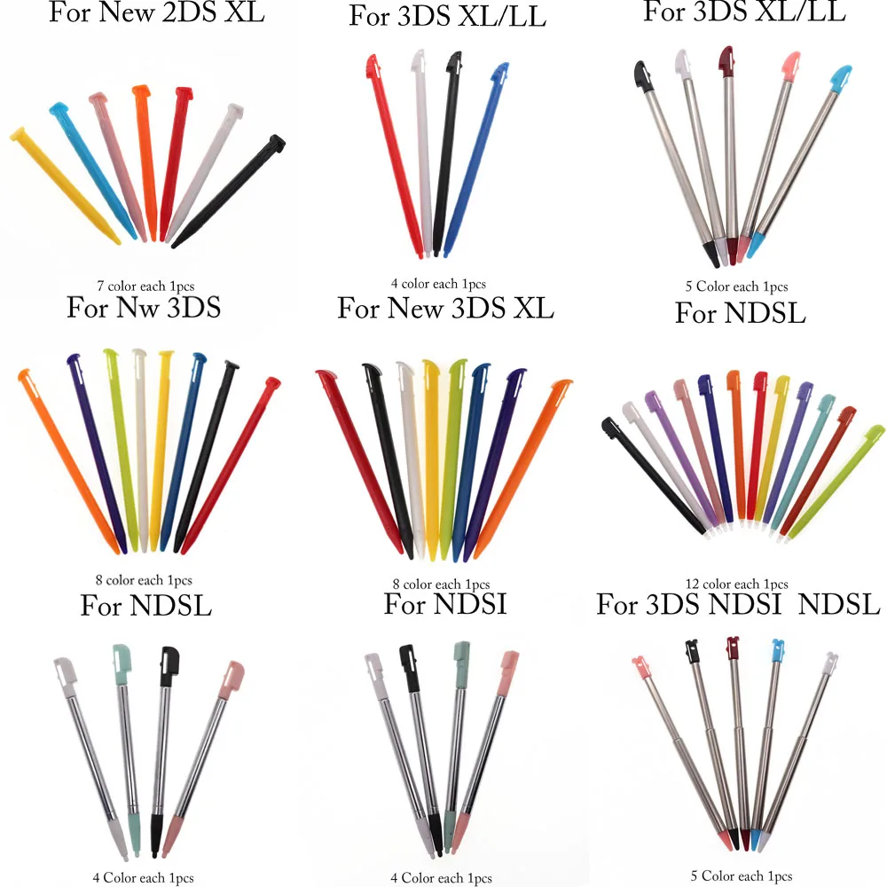 Kunststoff & Metall Touchscreen Stylus Stift Spiel Konsole Stift Für Nintend 3DS 2DS XL LL für Neue 3DS LL XL für NDSi Spiel Zubehör Image