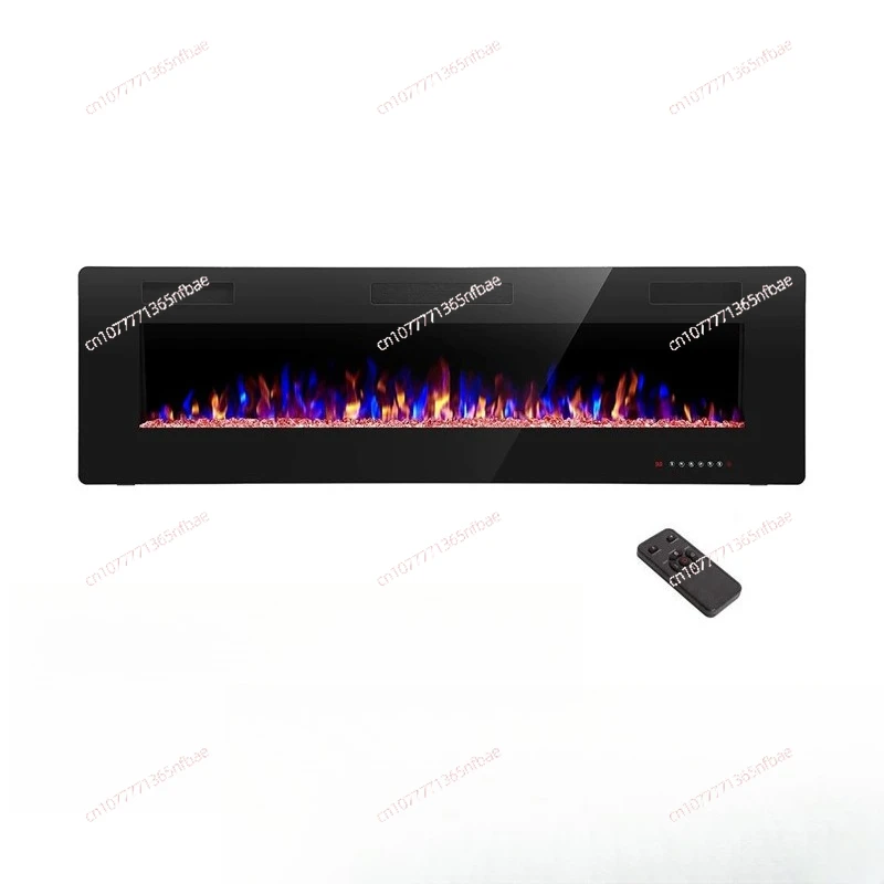 Elektrischer Kamineinsatz mit realistischem Flammeneffekt, dekorative Heizung für den Wandkern zu Hause