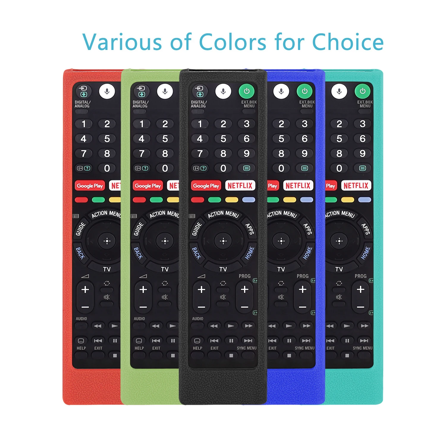 Silikon-Schutzhüllen für Sony TV RM-ED052 RM-ED050 RMT-TX200C RMT-TX100D RM-ED053 RM-ED060 RMF-TX300C Fernbedienungsgehäuse Image