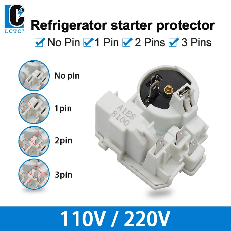 LCTC-Starterrelais für Kühlschrankteile, PTC-Kühlschrank mit Gefrierfach, Kompressoren, Relais-Überlastschutz Image