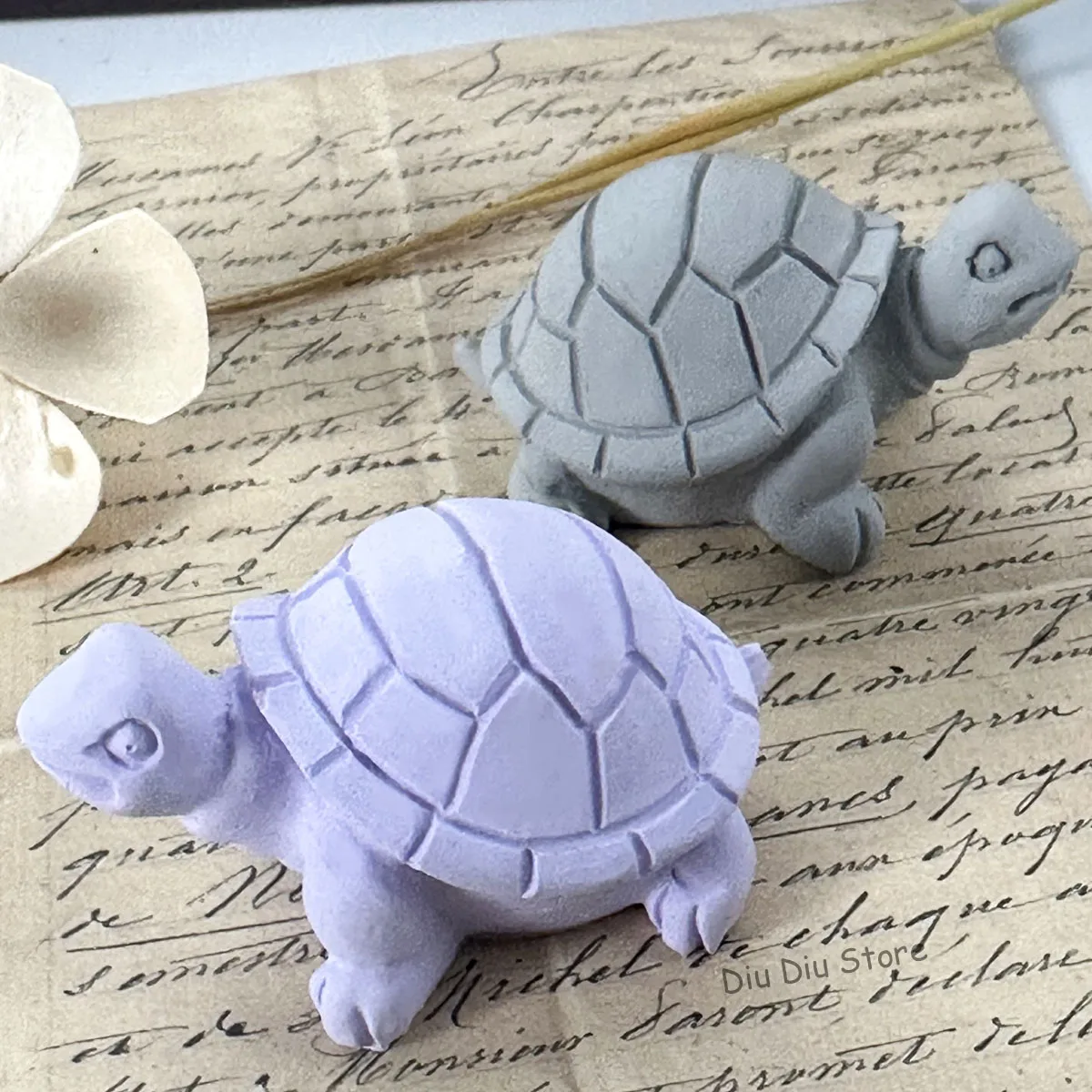 3D Kreativität Ornament Silikon Kerze Form DIY Tier Schildkröte Handwerk Geschenk Machen Seife Gips Harz Backformen Wohnkultur Image