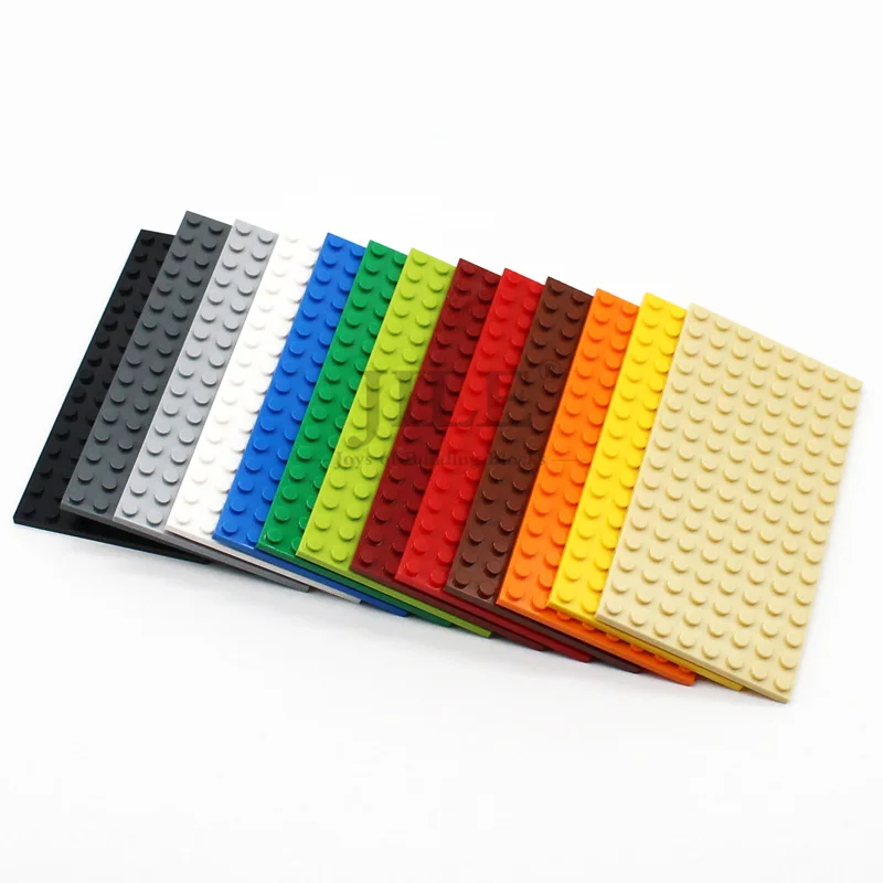 5 stücke DIY Basis Dünne Platte 8x16 92438 Punkte MOC Bausteine Ziegel 12 farbe Kompatibel mit Kreative Erleuchten kinder Spielzeug Image