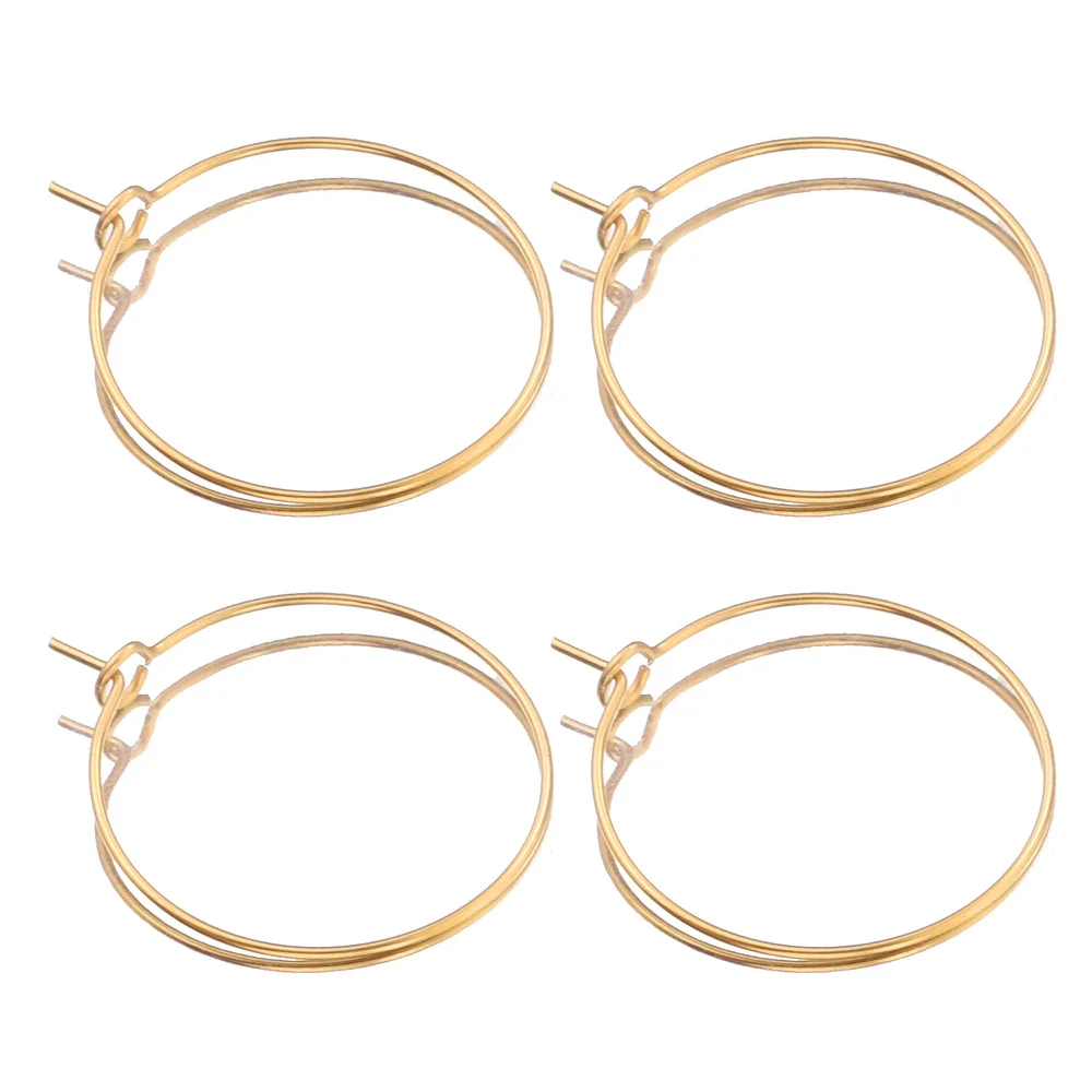 20 teile/los Gold Edelstahl Großen Kreis Draht Hoops Schleife Ohrringe Hohe Qualität für DIY Baumeln Ohrring Schmuck Machen Liefert