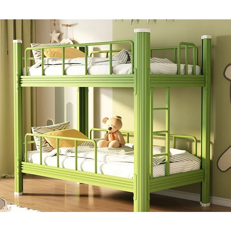 Etagenbett, Kinderbett, Mittagspausenbett für Kindergarten und Grundschule, Eisenkunst Mutter-Kind-Verbundbett Image