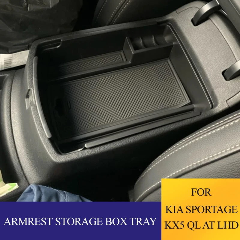 Für Kia Sportage 4 QL Crdi KX5 AT LHD 2016 - 2022 ABS Auto Armlehne Box Lagerung Organizer Verstauen Halter fall Zubehör Image