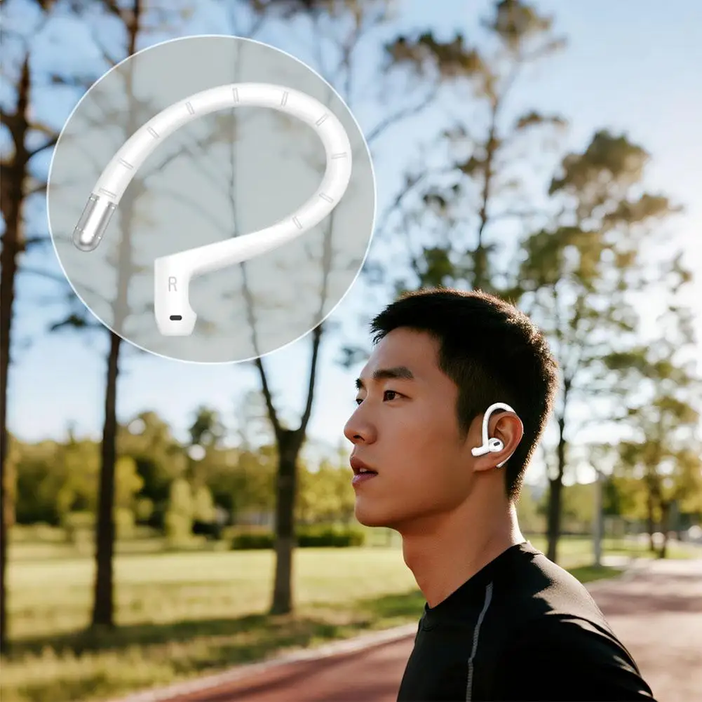 Für Airpods 1/2/3/4/pro/pro 2, Anti-verloren Ohr Haken Bluetooth Headset Adapter Silikon Ohr Haken Sport Kopfhörer Ohrhörer Halter Image