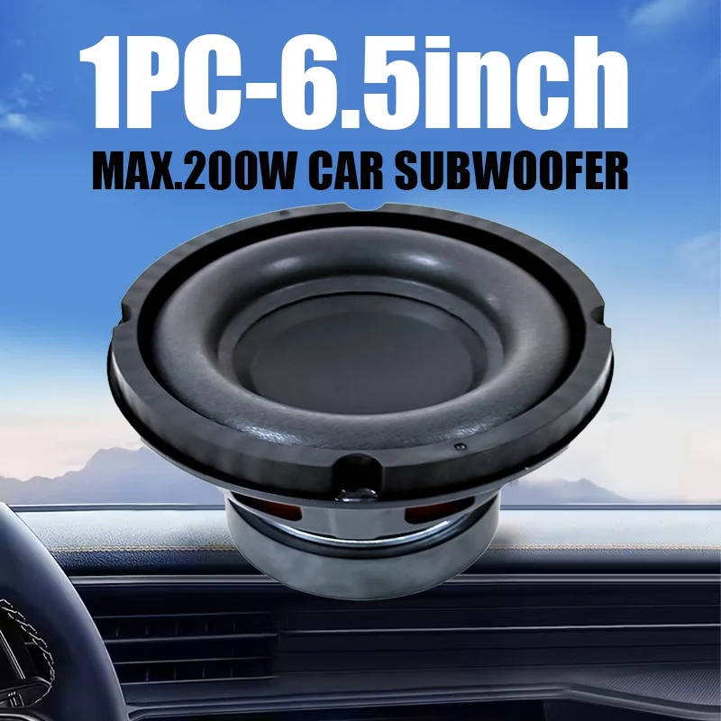 Auto-Subwoofer 6,5 Zoll 200W Audio-Basslautsprecher Auto-Komponenten-Stereo-Modifikation für Auto- & Heimkinosystem-Upgrade Tieftöner Image