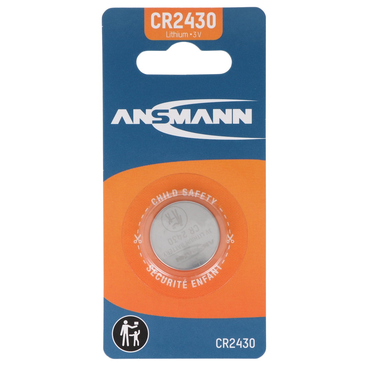 Ansmann Lithium Knopfzelle CR2430, 3 Volt Image