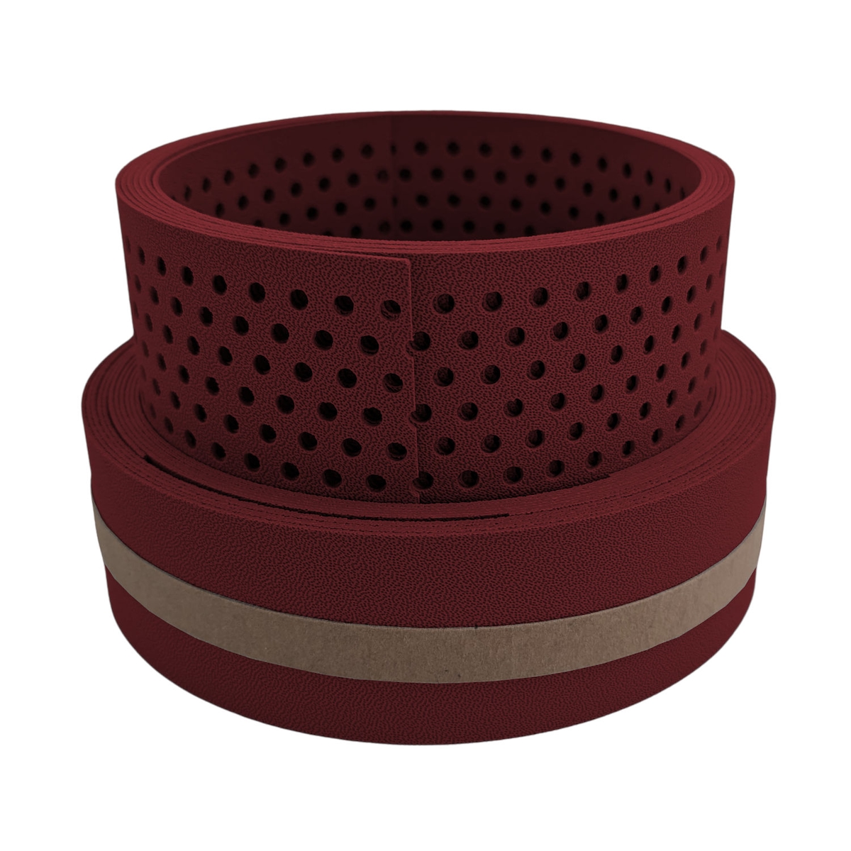 zaun|zu® Sichtschutz Premium Akzentstreifen Set DUO Bordeauxrot 2,55m Image