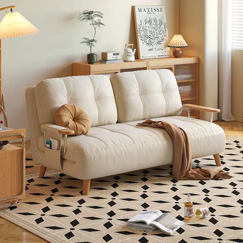 Schlafsofa, faltbar, integriert, doppelter Verwendungszweck, 2025, neues mittelalterliches Einzelbett, Doppelbett, kleine Wohnung, Wohnzimmer, Balkon, ausziehbares Bett