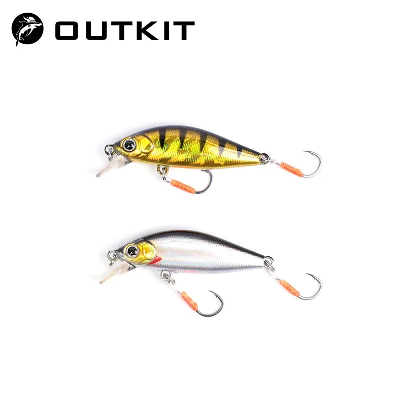 OUTKIT 2022 NEU Kommen Japanisches Design Kleine Köder Angeln Köder 3,2g 45mm Sinking Minnow Mini Harten Köder für Barsch Forelle Bass Image