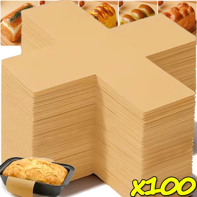 50/100x Einweg Toast Box Liner Kuchen Öl Beweis Papier Toast Formen Papier Matte Burger Kuchen Backen Papier Pad küche Backen Versorgung Image