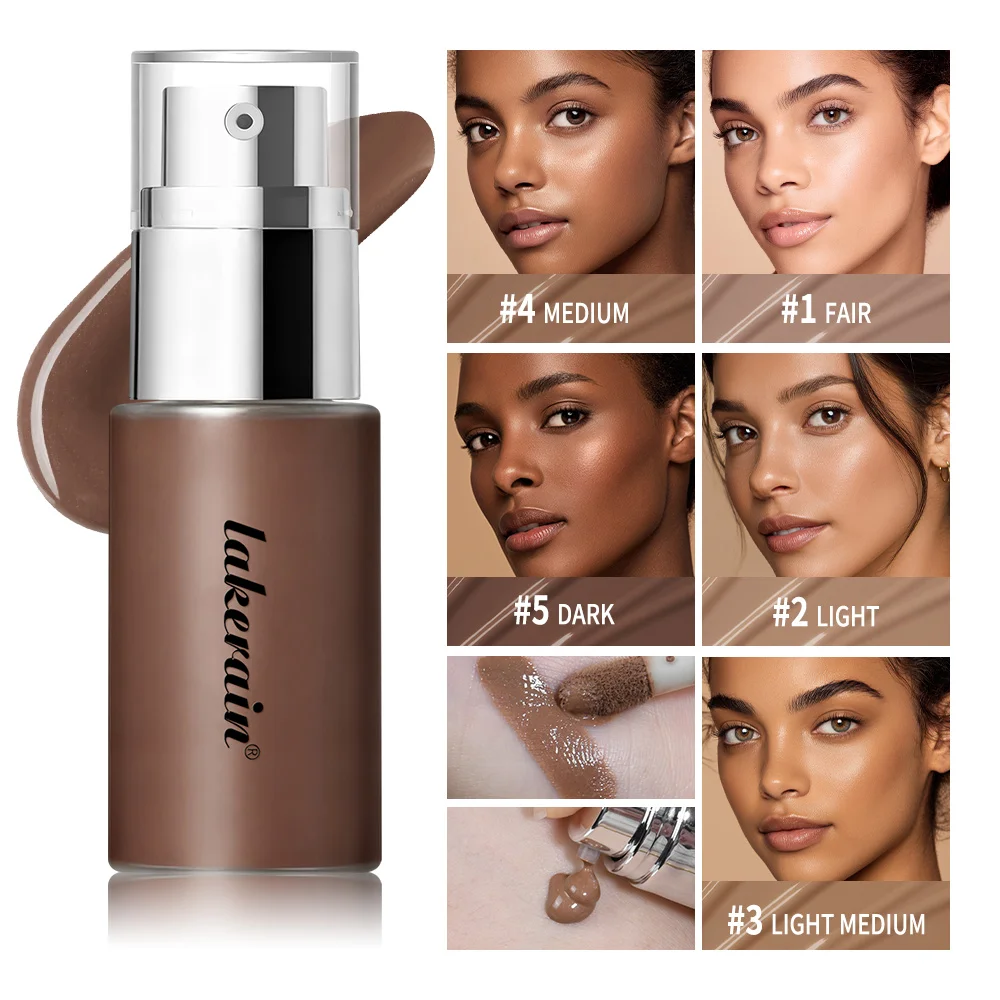 Langanhaltendes Foundation-Serum mit Bronzing-Shaping, spendet Feuchtigkeit, nährt die Haut und erhellt die Gesichtskonturierung, Concealer-Kosmetik Image