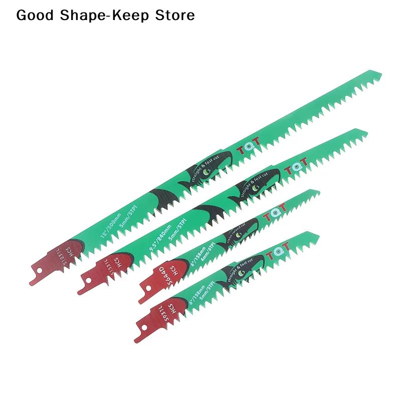 Meistern Sie Ihr Heimwerkerprojekt mit 1 Stück 5-6Tpi HCS Säbelsägeblatt - Schneidet Holz und PVC. Image