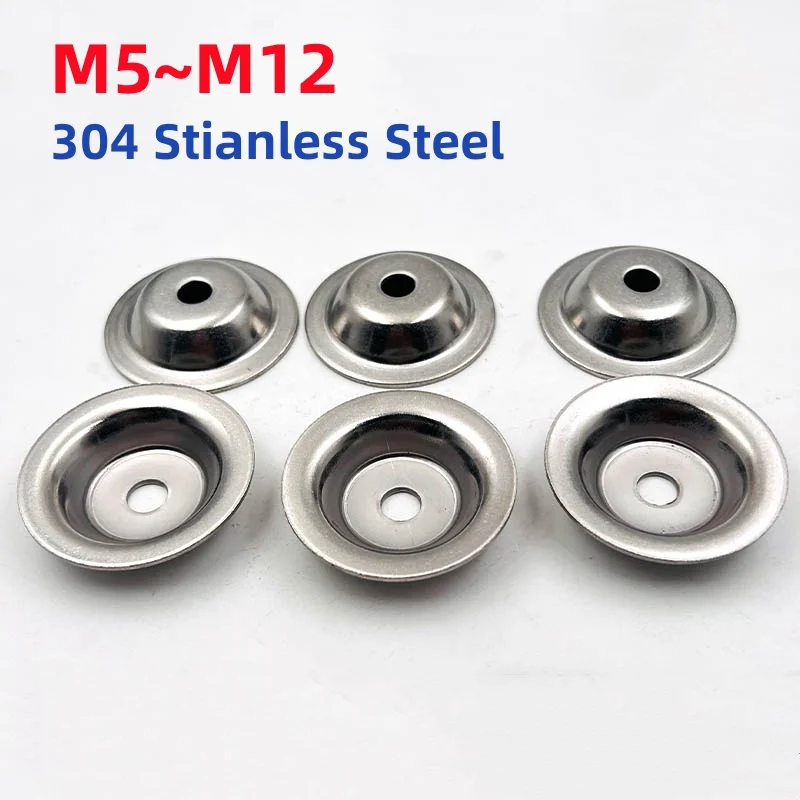 M5 M6 M8 M10 M12 304 Edelstahl Dichtung Konkav Konvexe Schüssel Unterlegscheibe Fischaugen Unterlegscheiben Schüsselförmige Strohhutdichtungen Image