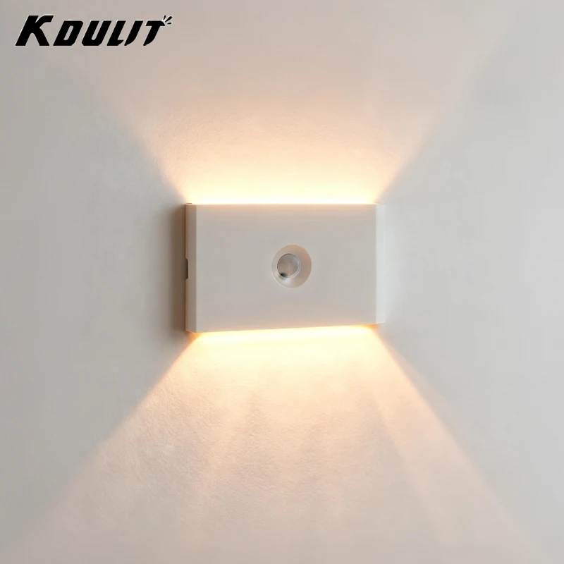 Bewegungsmelder-Nachtlicht, wiederaufladbar, kabellos/EU-Stecker, Wandleuchte, LED-Innenbeleuchtung, Schlafzimmer, Badezimmer, Flur, Treppenhaus, Schrank