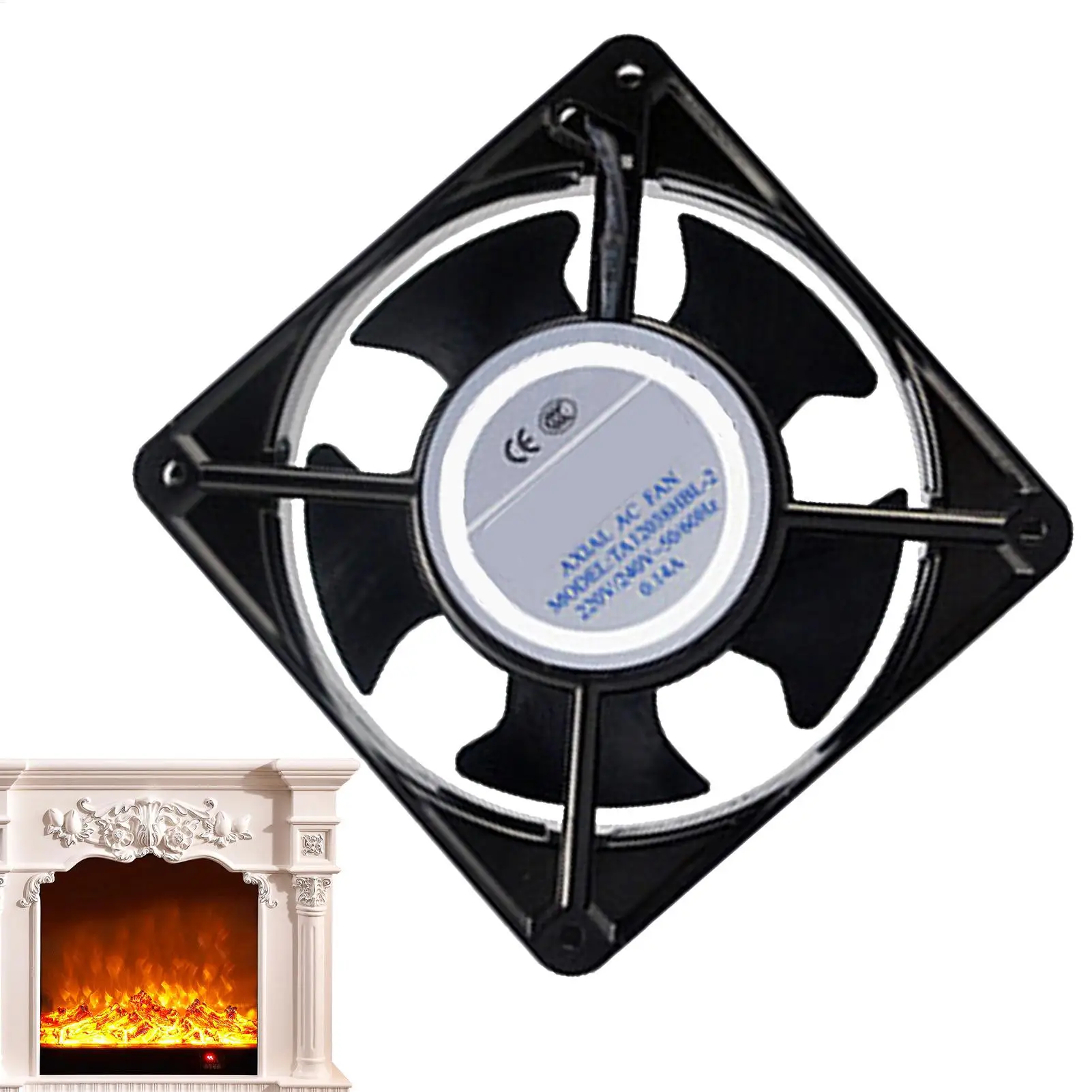 Wärmebetriebener Kaminventilator, Axialgebläse, hitzebeständig, leiser Betrieb, für Holzofen, Pelletofen, Heimheizungszubehör