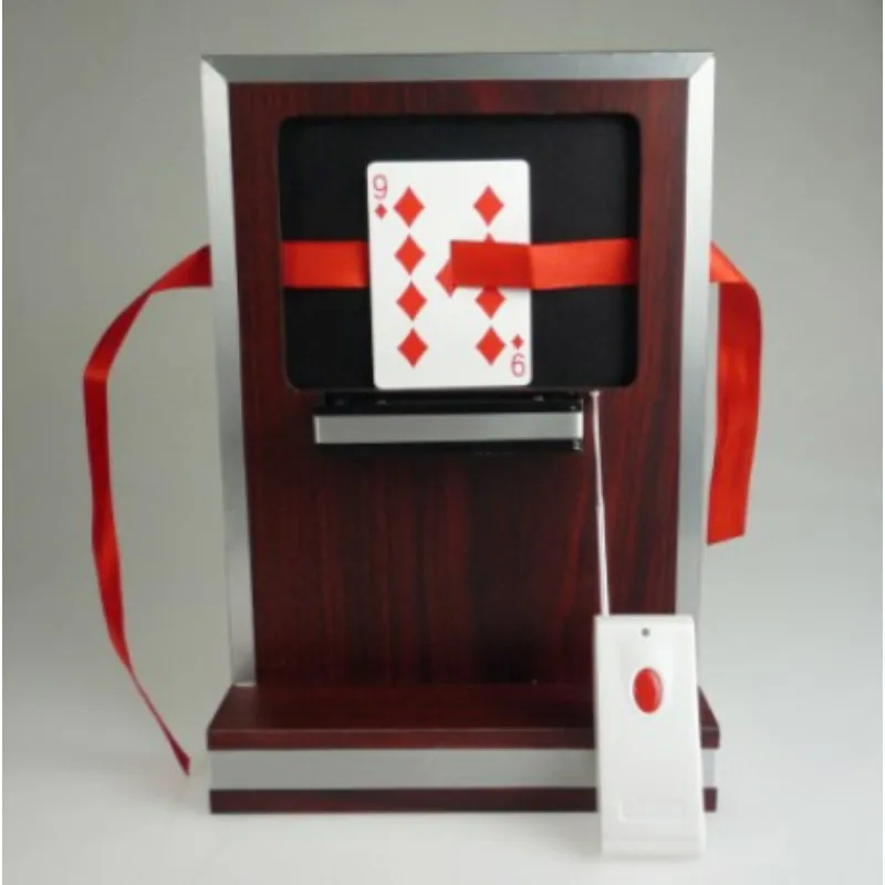 Seiden-Fixierkarte mit Flammen-Fernbedienung – Bühnen-Zaubertricks, Illusionen, Party-Magie, Spiel-Gimmicks für professionelle Zauberer Image