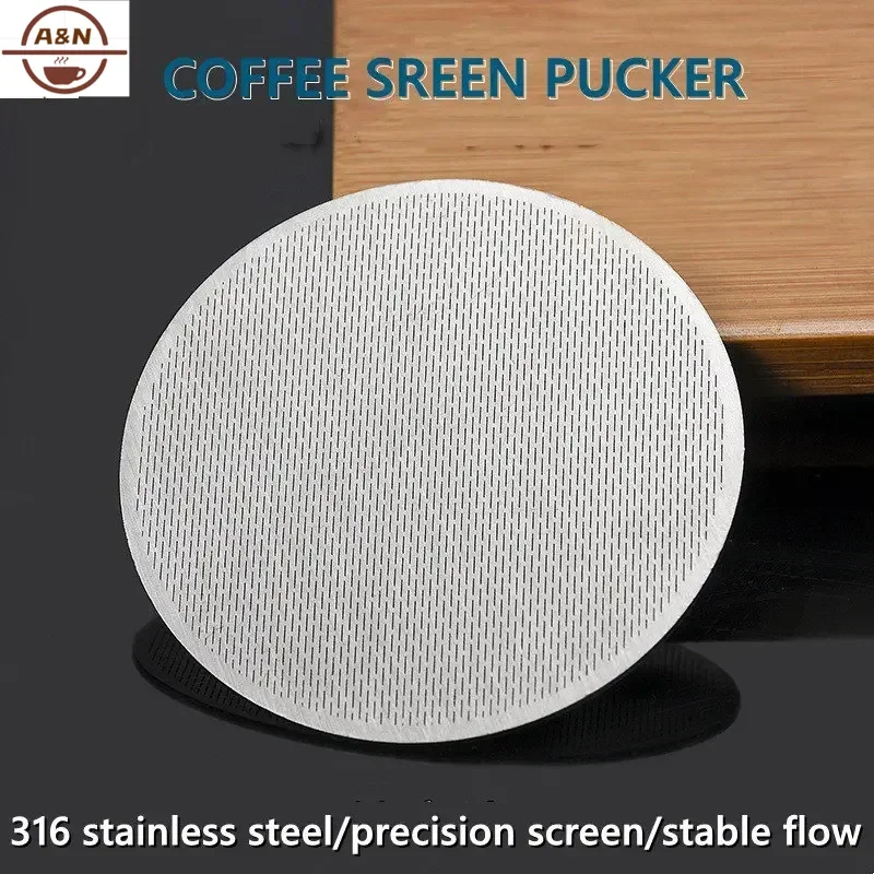 51,5/53/58,5mm Wiederverwendbare Kaffee Puck Bildschirm Wasser Filter Mesh Für Kaffeemaschine Espresso Siebträger Delonghi Gaggia Breville Image