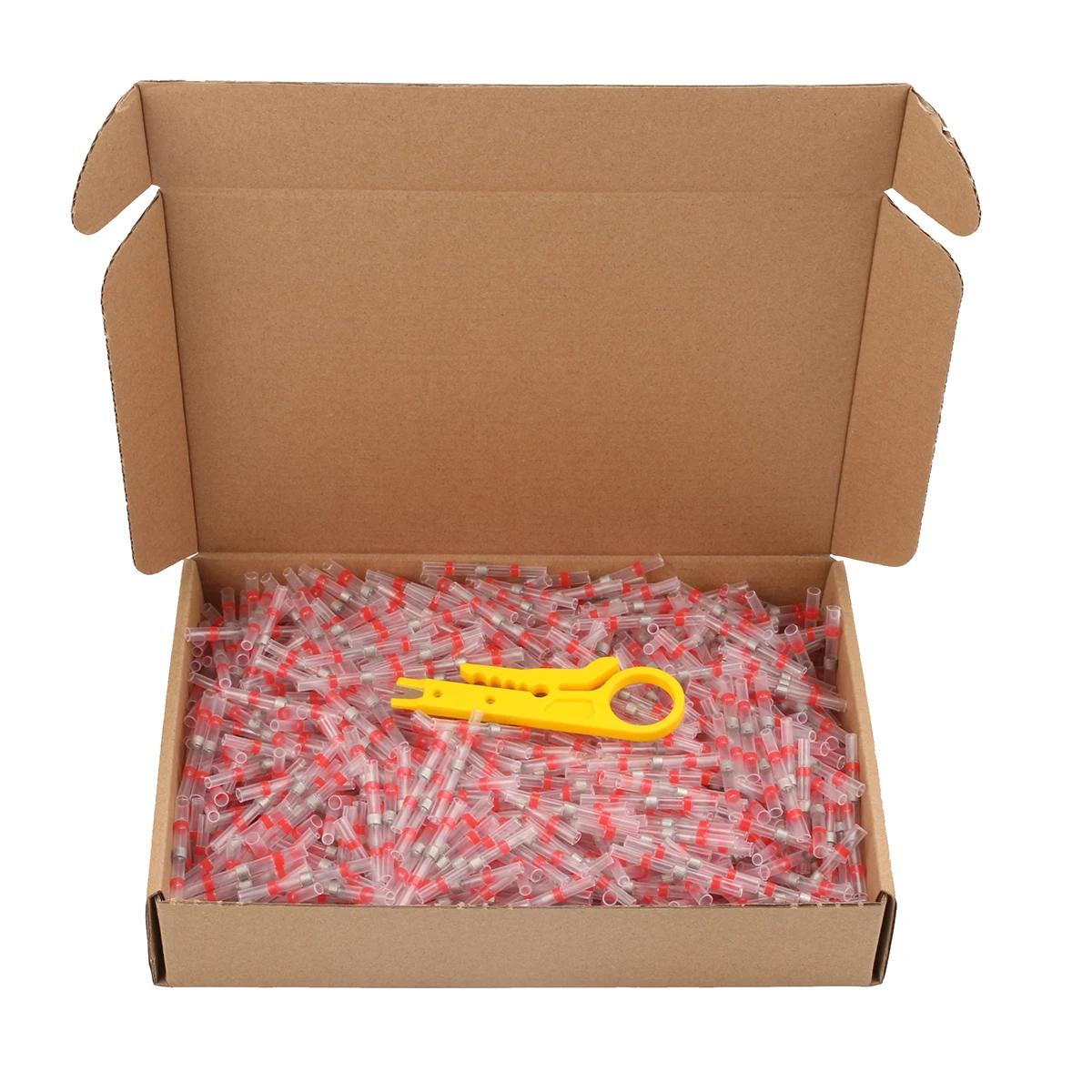 Lötdichtung, wärmeschrumpfende, wasserdichte Stoßdrahtverbinder, Anschlüsse, elektrisches Kupfer mit einer Löthülse, Rundstecker Image