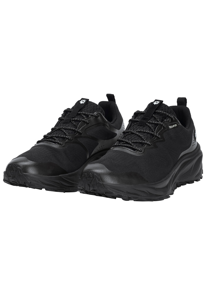 Wanderschuh JACK WOLFSKIN "PS PRO TEXAPORE LOW M", Herren, Gr. 42,5, schwarz, Synthetik, Schuhe Wanderschuh, wasserdicht, Trekkingschuh
