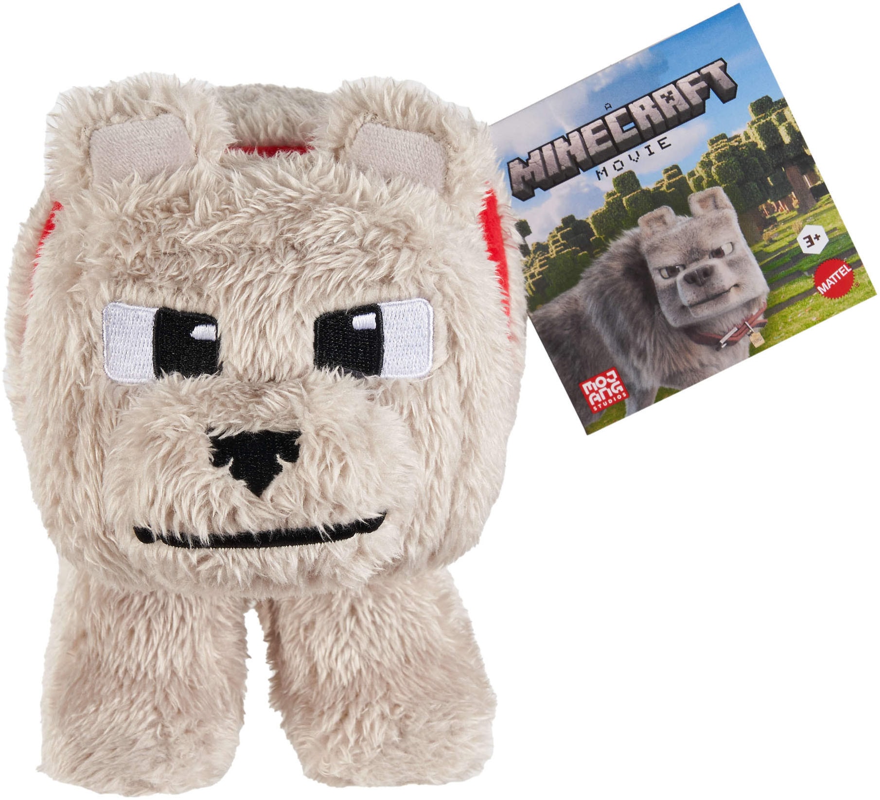 Plüschfigur MATTEL "Minecraft Dennis der Wolf", grau, Plüschfiguren, KinderH:20cm, H:20cm