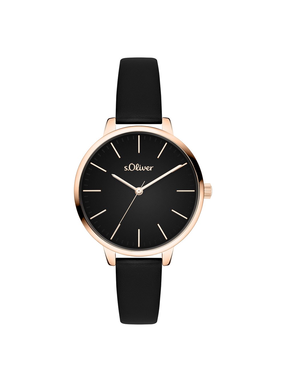 s.Oliver Armbanduhr Damen schwarz, ONE SIZE Image
