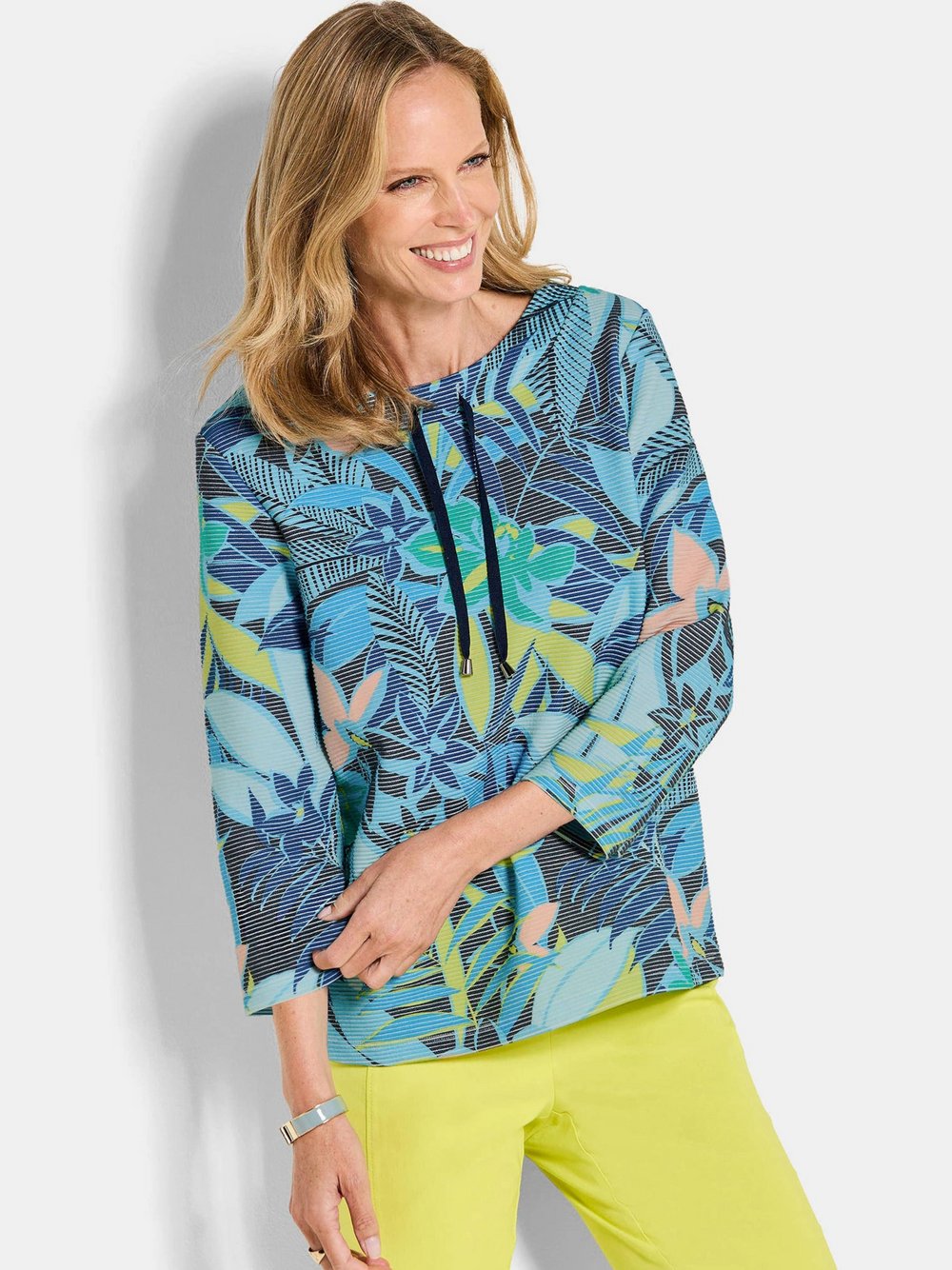 Goldner Sweatshirt Damen blau, 48 Image