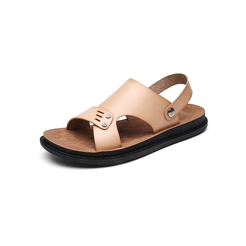 Herren-Sandalen aus Kunstleder, bequeme Slipper, perfekt für Strandurlaub und sommerliche Outdoor-Aktivitäten Image