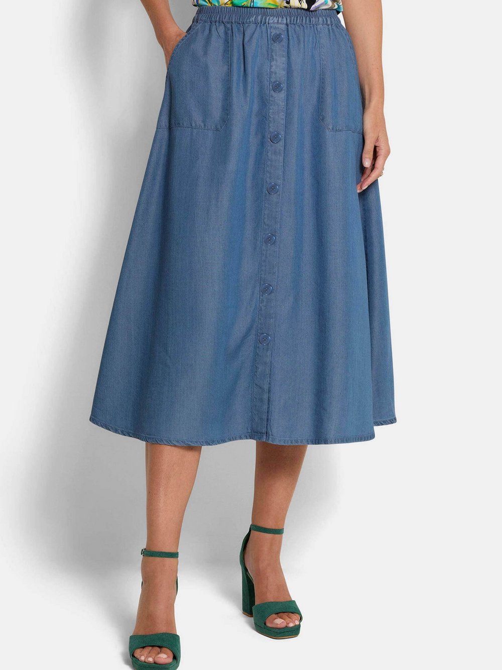 Goldner Schlupfröcke Damen blau, 40 Image