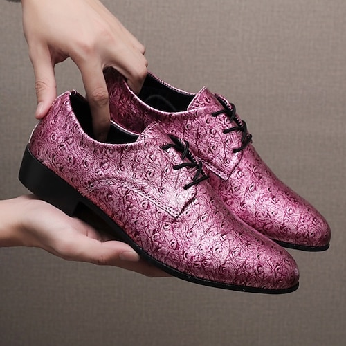 Klassische braune Schnürschuhe für Herren aus Kunstleder, Premium-Stil für formelle Anlässe und Hochzeiten Image