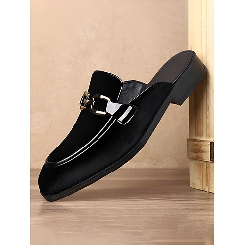 Rote Herren-Loafer aus Kunstleder, modische Hochzeitsschuhe für Bräutigam und Hochzeitsgäste Image