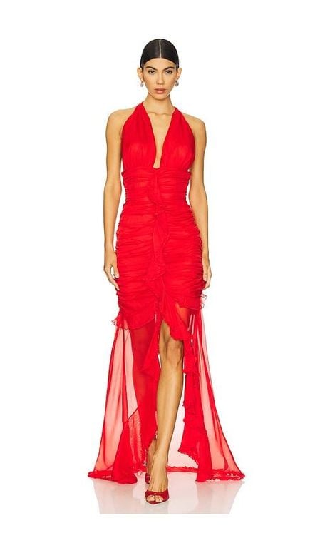 Kayta Gown - Red - For Love & Lemons Dresses