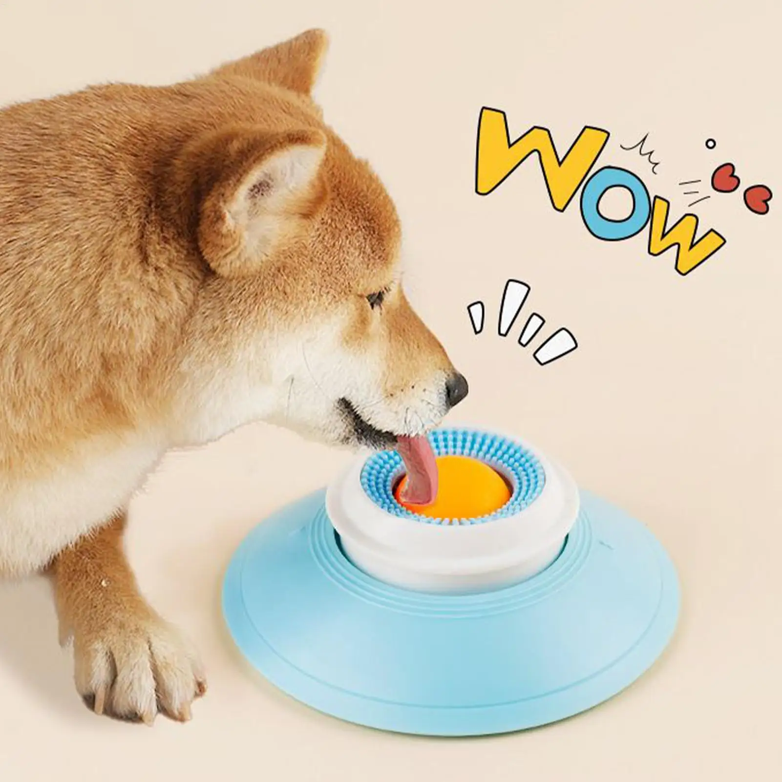 Haustier-Leckmatte Anti-Verschüttungs-Slow-Food-Teller Joghurt-Leckplatte für Hunde und Katzen Fördert die Zahngesundheit Bissresistentes Haustier-Spielzeug