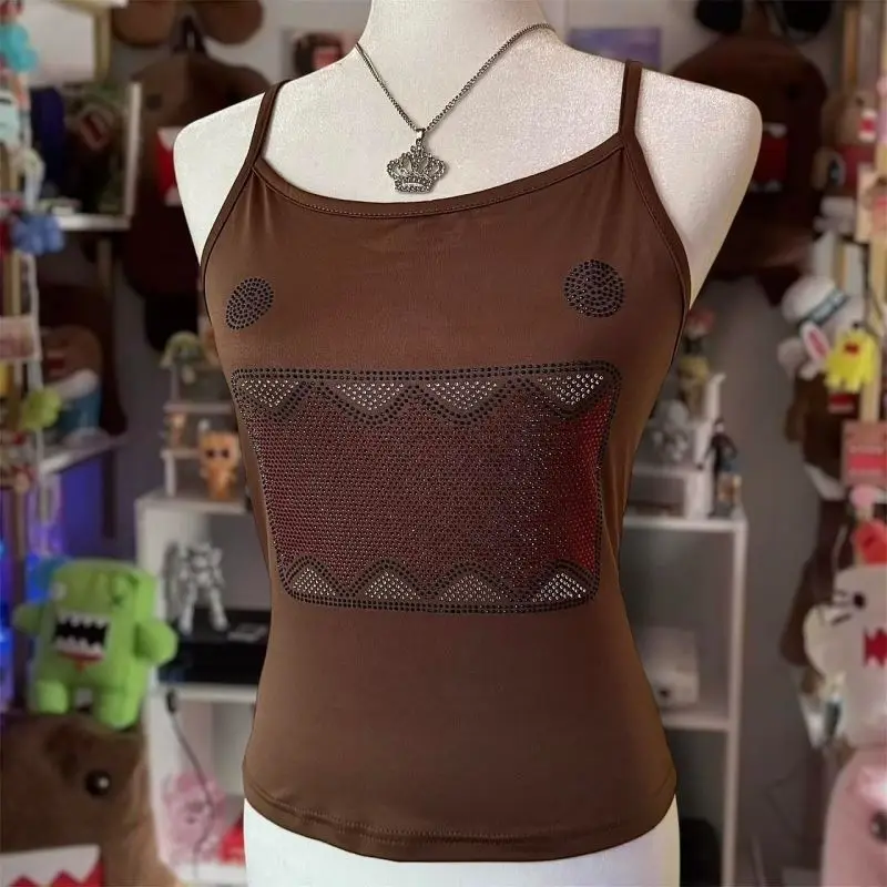 Hip Hop Rock American High Street Punk Gothic Slim Fit Vielseitiges Strap Top Sommer Trendy Modische Streetwear Strap Top emo