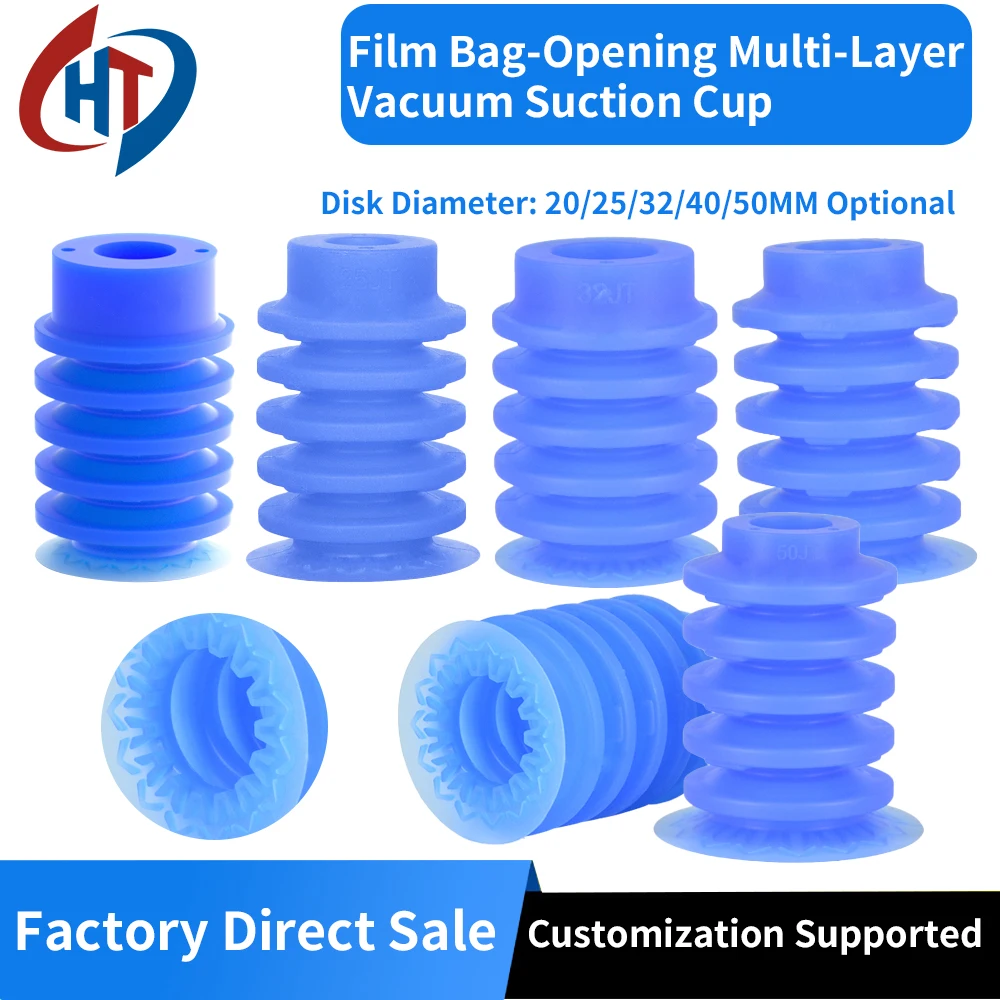 Manipulator-Vakuum-Saugnapf für offene Beutel, speziell für Weichverpackungen, ZP3P 20 JT2SF 32 JT5SF, pneumatische Saugdüse vom Balgentyp Image