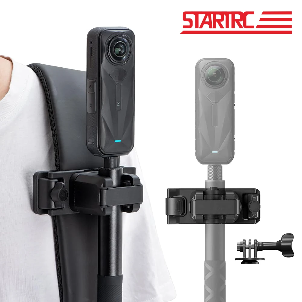STARTRC Selfie Stick Holster Rucksack Gurt Clip Halterung für Insta 360 X5 X4 Air Go Ultra ACE Pro 2 verstellbare Schnellverschluss Image