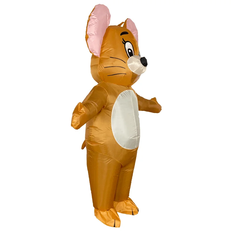 Aufblasbares Katze-und-Maus-Kostüm für Erwachsene und Kinder, Halloween-Verkleidung, Karneval-Cosplay-Outfit Image