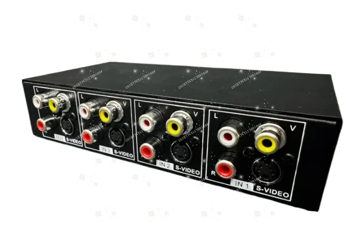 S-Video-Umschalter S-VIDEO-Splitter 4 Eingänge 1 Ausgang AV 4 in 1 Ausgang mit 3,5-mm-Audio VSSW41 Image
