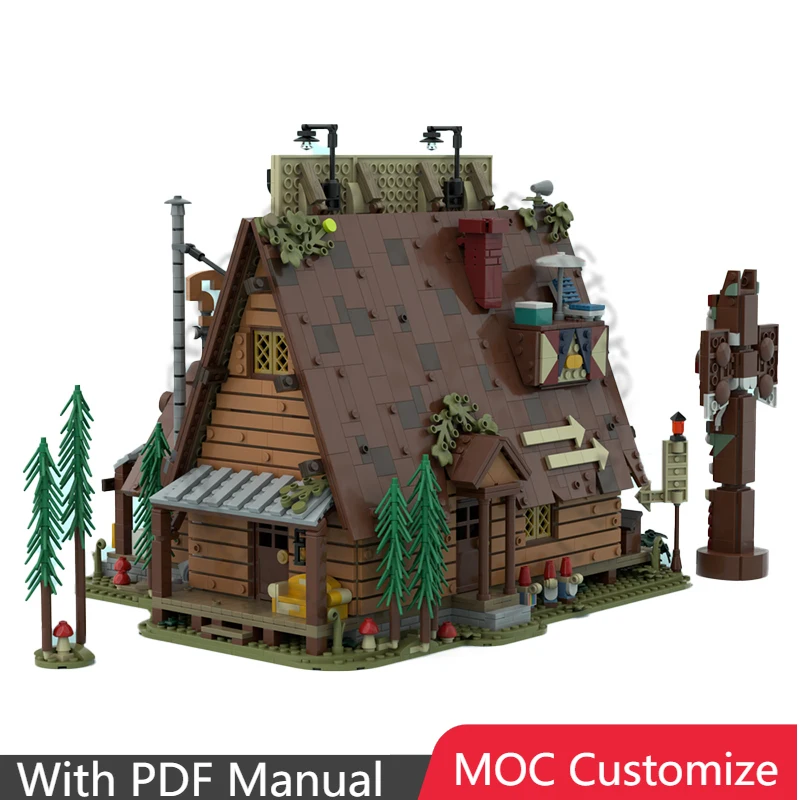 3874-teiliges Konstruktionsset „Das Geheimnisvolle Haus“ MOC Anpassbare Modulare Bausteine Einfache Technologie Kinder-Modell DIY Urlaubsspielzeug Geschenke Image